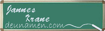Jannes Krane Visitenkarte
